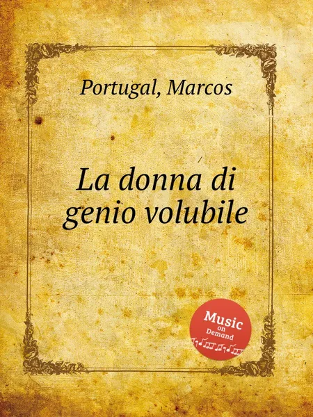 Обложка книги La donna di genio volubile, M. Portugal