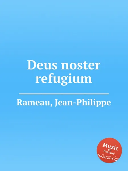 Обложка книги Deus noster refugium, J. Rameau