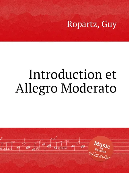 Обложка книги Introduction et Allegro Moderato, G. Ropartz