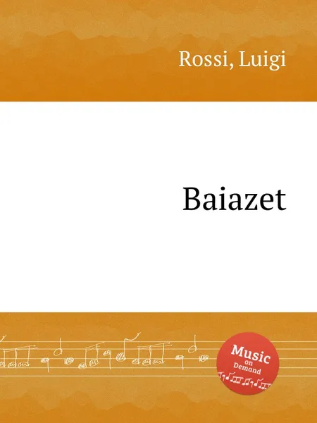 Обложка книги Baiazet, R. Luigi