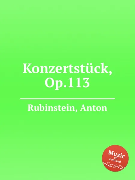 Обложка книги Konzertstuck, Op.113, A. Rubinstein