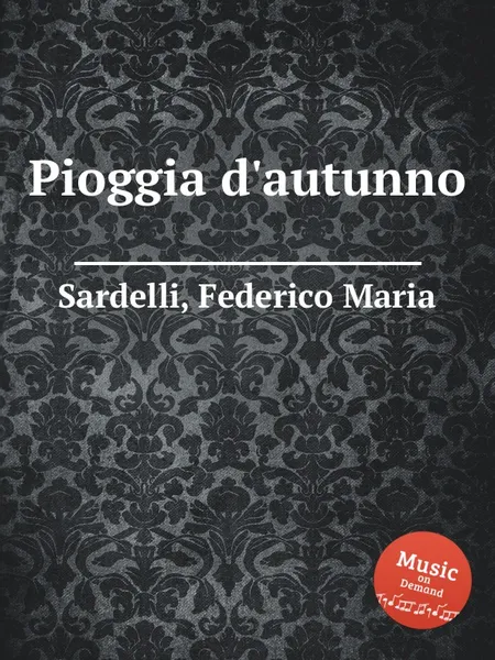 Обложка книги Pioggia d'autunno, F.M. Sardelli