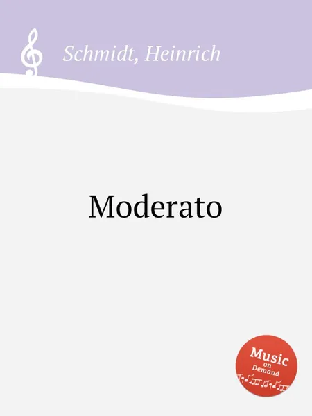 Обложка книги Moderato, H. Schmidt