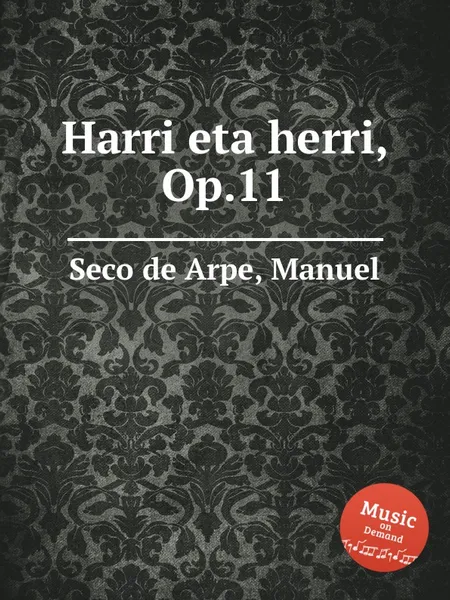 Обложка книги Harri eta herri, Op.11, M.S. de Arpe