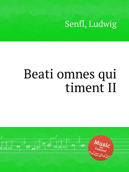 Обложка книги Beati omnes qui timent II, L. Senfl