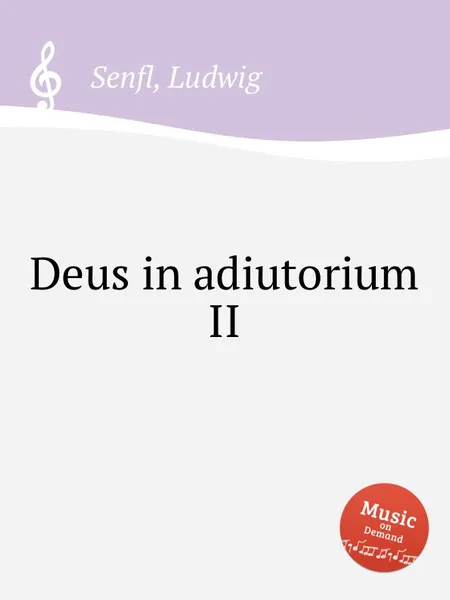 Обложка книги Deus in adiutorium II., L. Senfl