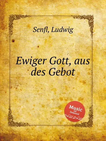 Обложка книги Ewiger Gott, aus des Gebot, L. Senfl