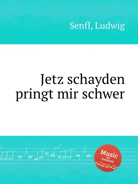 Обложка книги Jetz schayden pringt mir schwer, L. Senfl