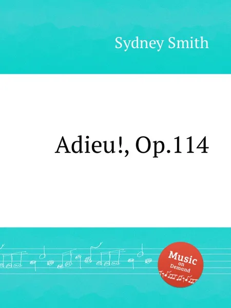 Обложка книги Adieu!, Op.114, S. Smith