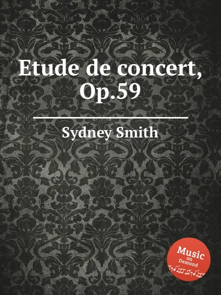 Обложка книги Etude de concert, Op.59, S. Smith
