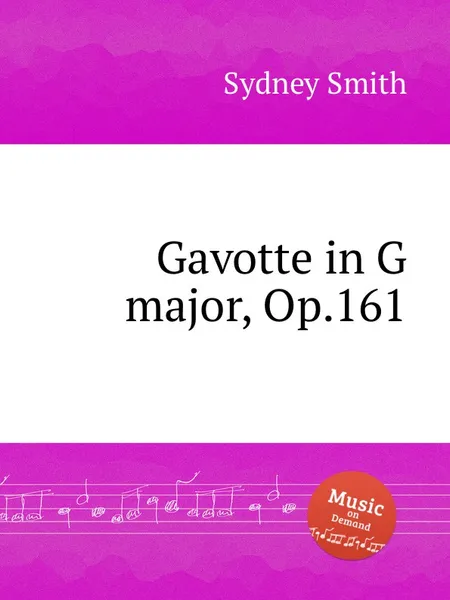 Обложка книги Gavotte in G major, Op.161, S. Smith