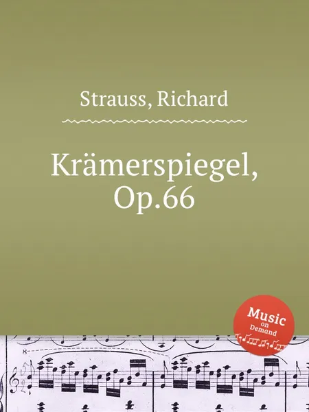 Обложка книги Kramerspiegel, Op.66, R. Strauss