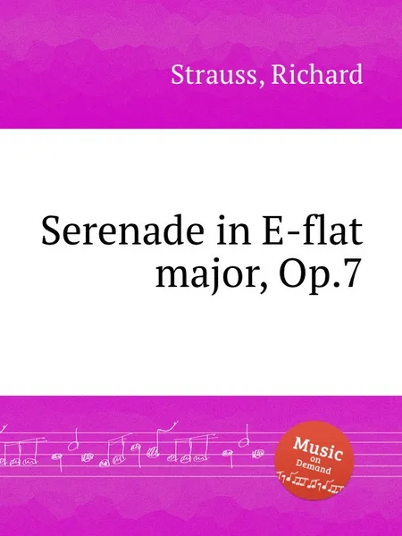 Обложка книги Serenade in E-flat major, Op.7, R. Strauss