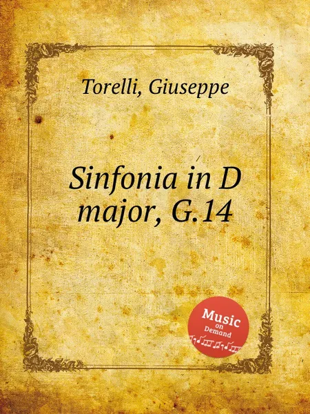 Обложка книги Sinfonia in D major, G.14, G. Torelli