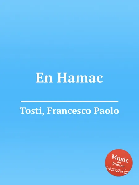 Обложка книги En Hamac, F.P. Tosti