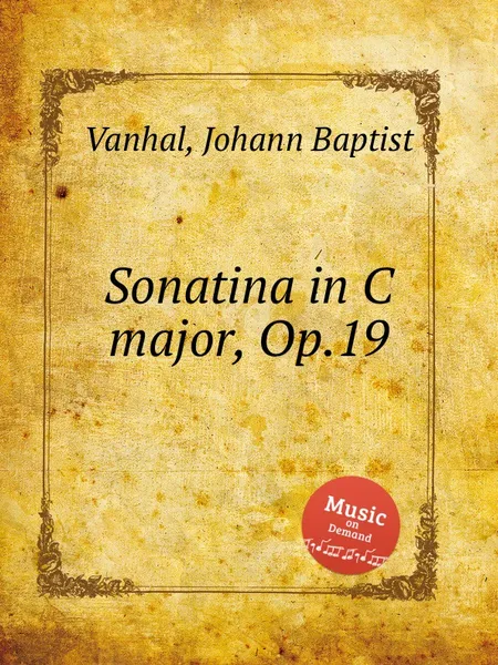 Обложка книги Sonatina in C major, Op.19, J.B. Vanhal