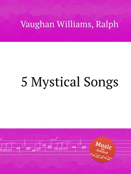 Обложка книги 5 Mystical Songs, R.V. Williams