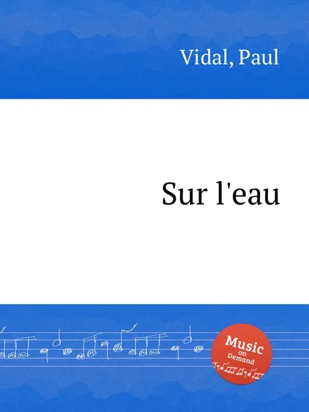 Обложка книги Sur l'eau, P. Vidal