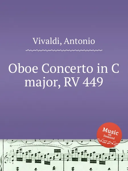 Обложка книги Oboe Concerto in C major, RV 449, A. Vivaldi