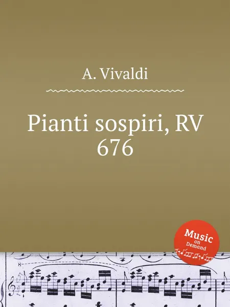 Обложка книги Pianti sospiri, RV 676, A. Vivaldi