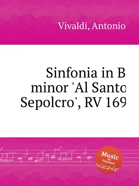 Обложка книги Sinfonia in B minor 'Al Santo Sepolcro', RV 169, A. Vivaldi