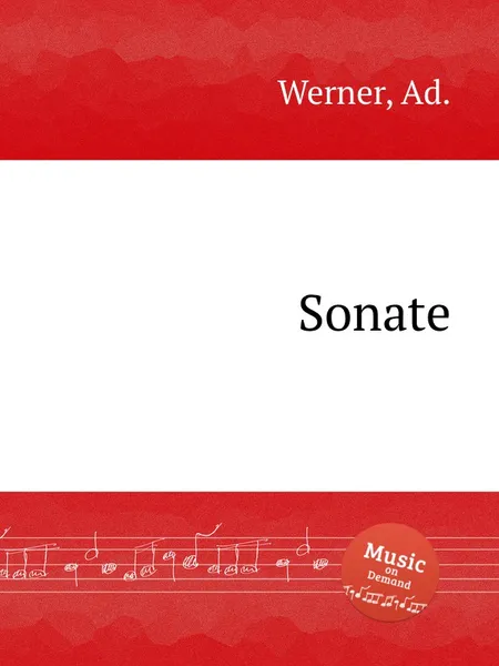 Обложка книги Sonate, A. Werner