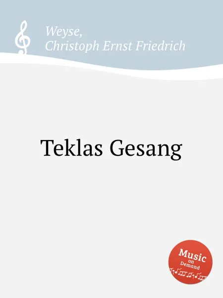 Обложка книги Teklas Gesang, C.E. Weyse