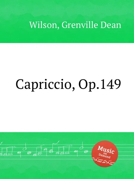 Обложка книги Capriccio, Op.149, G.D. Wilson