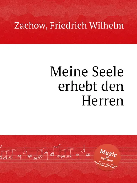 Обложка книги Meine Seele erhebt den Herren, F.W. Zachow