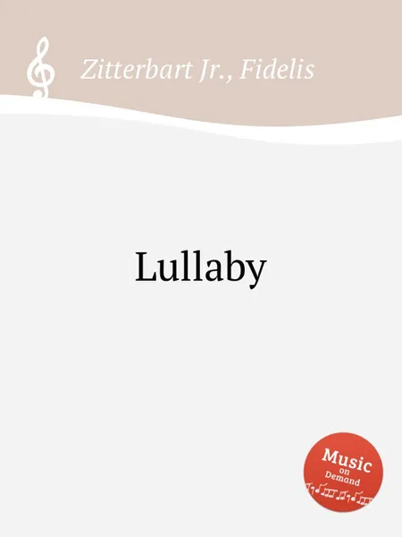 Обложка книги Lullaby, F. Zittrebart