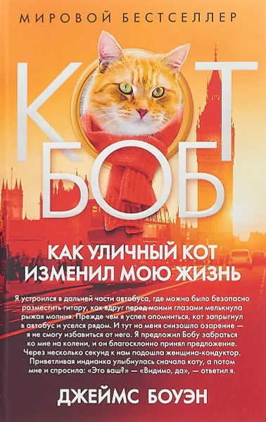 Обложка книги Как уличный кот изменил мою жизнь, Джеймс Боуэн
