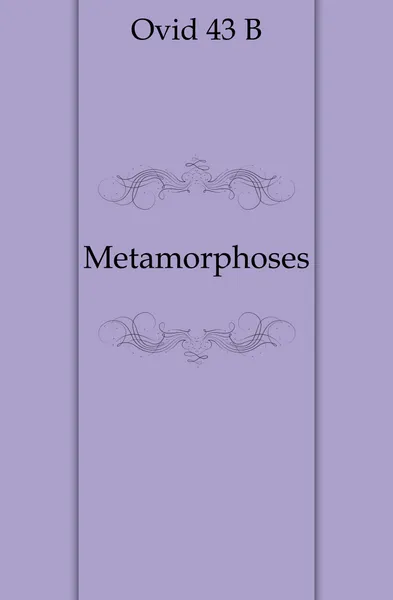 Обложка книги Metamorphoses, Publius Ovidius Naso