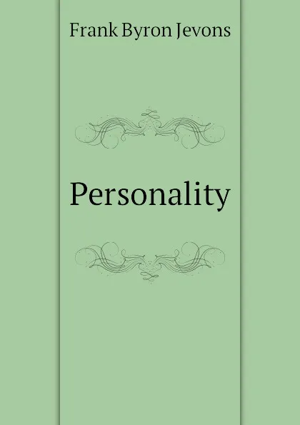 Обложка книги Personality, F.B. Jevons