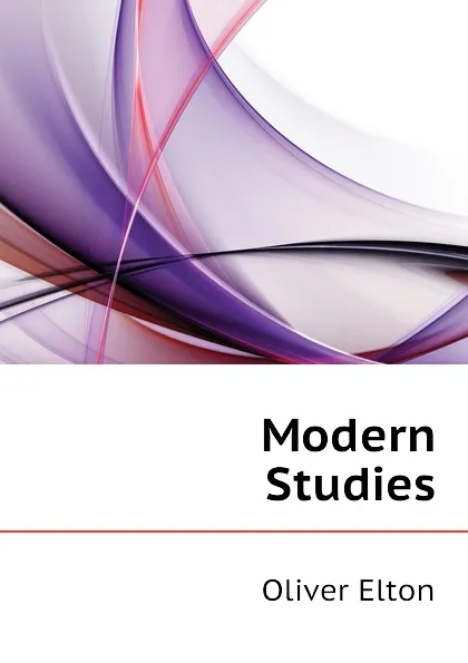 Обложка книги Modern Studies, Elton Oliver