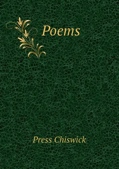 Обложка книги Poems, Press Chiswick