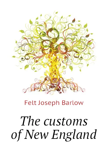 Обложка книги The customs of New England, Joseph B. Felt