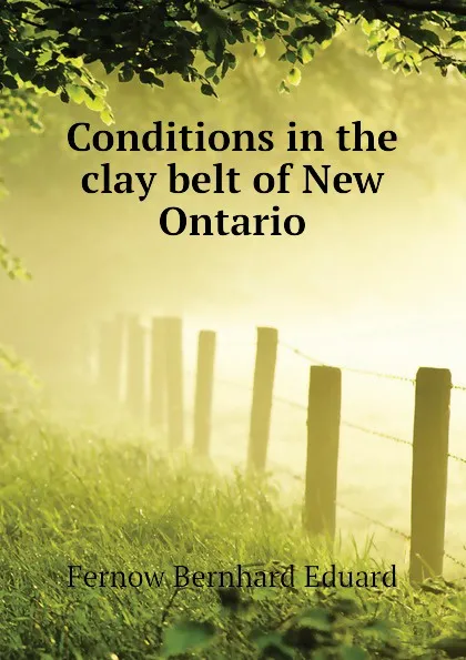 Обложка книги Conditions in the clay belt of New Ontario, Fernow Bernhard Eduard