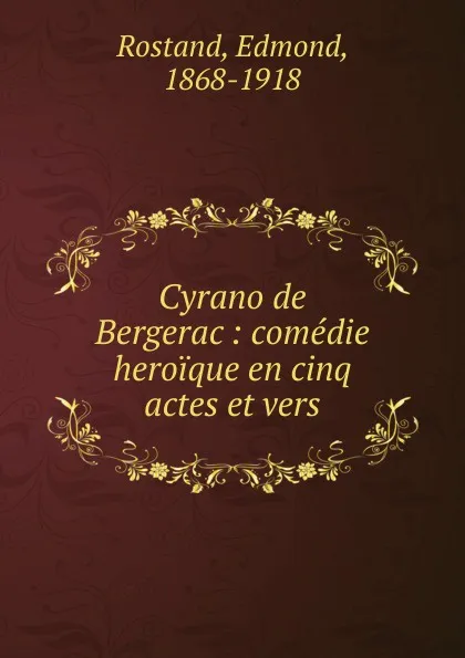 Обложка книги Cyrano de Bergerac, Edmond Rostand