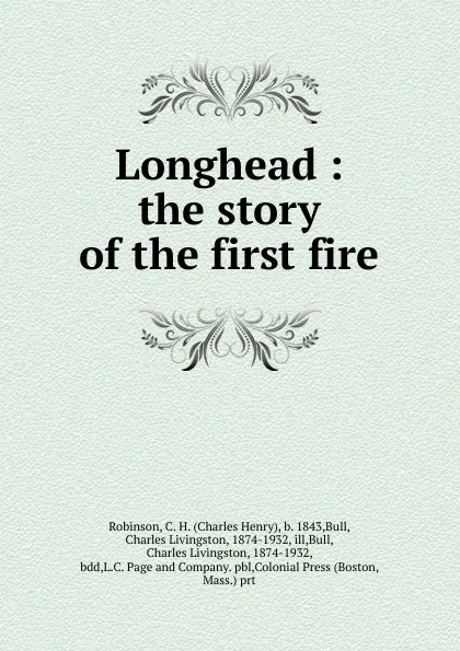 Обложка книги Longhead, Charles Henry Robinson