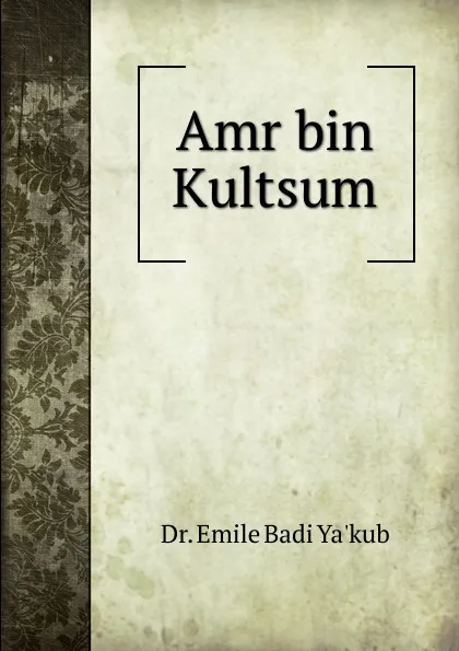 Обложка книги Amr bin Kultsum, Emile Badi Ya'kub