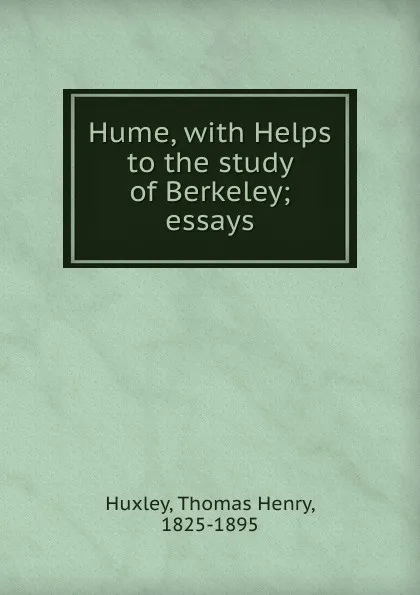 Обложка книги Hume, Thomas Henry Huxley