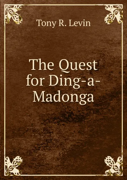 Обложка книги The Quest for Ding-a-Madonga, Tony R. Levin