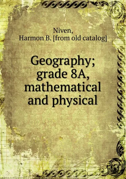 Обложка книги Geography, Harmon B. Niven