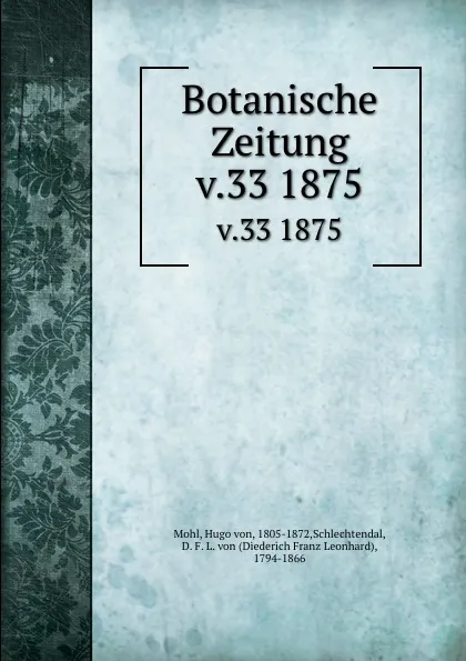 Обложка книги Botanische Zeitung, Hugo von Mohl