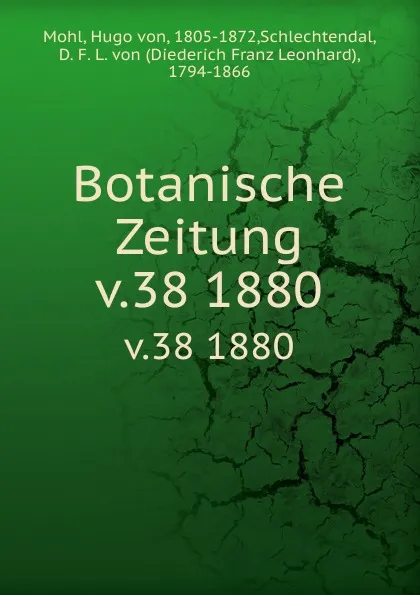 Обложка книги Botanische Zeitung, Hugo von Mohl