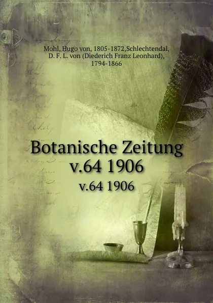 Обложка книги Botanische Zeitung, Hugo von Mohl