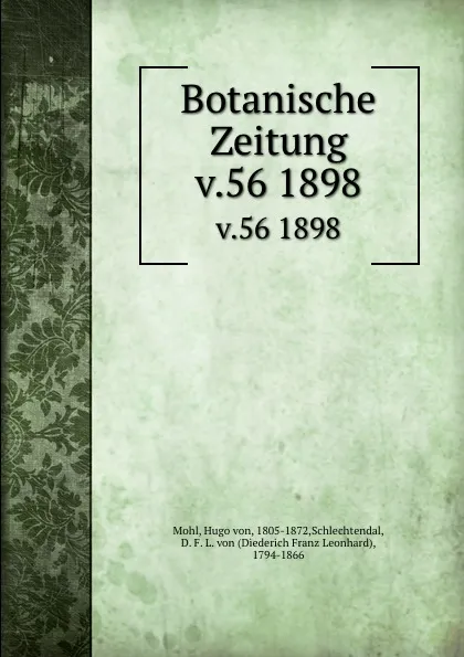 Обложка книги Botanische Zeitung, Hugo von Mohl