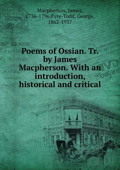 Обложка книги Poems of Ossian, James Macpherson