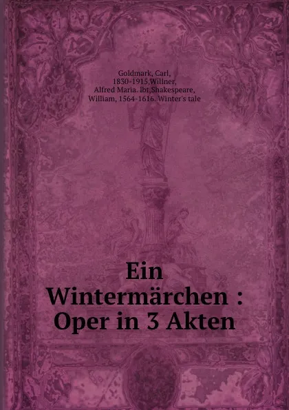 Обложка книги Ein Wintermarchen, Carl Goldmark