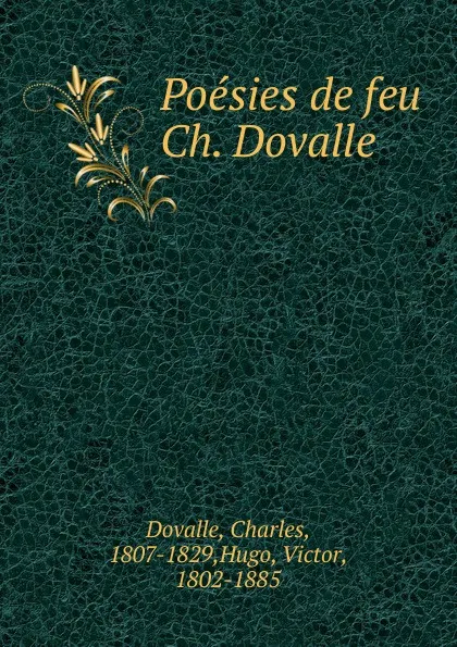 Обложка книги Poesies, H. C. O. Huss, Charles Dovalle